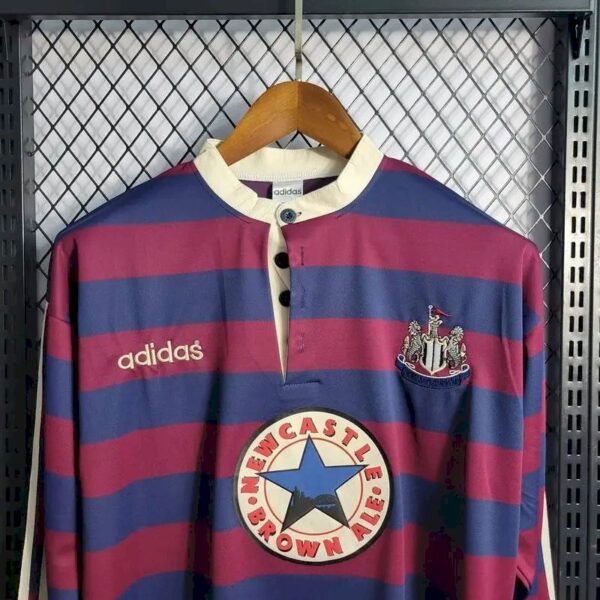 Newcastle United 199596 Away Long Sleeves Retro Jersey 53023