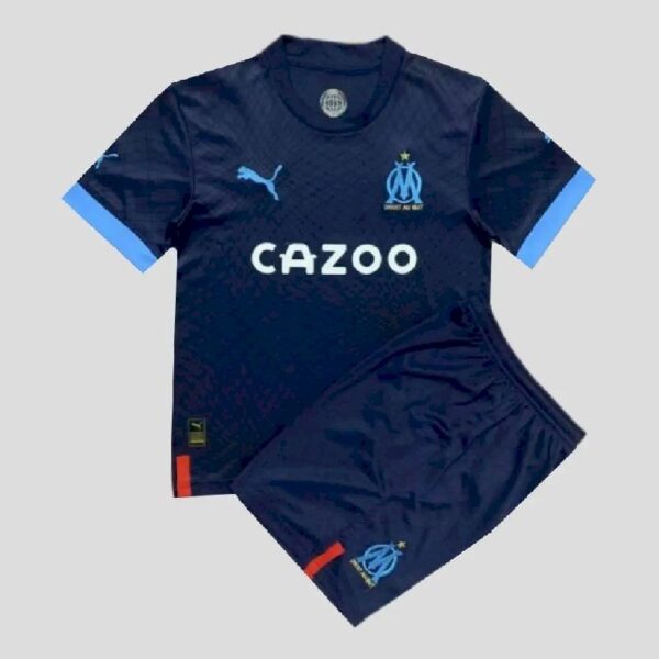 Olympique Marseille 202223 Away Kids Jersey And Shorts Kit 47122