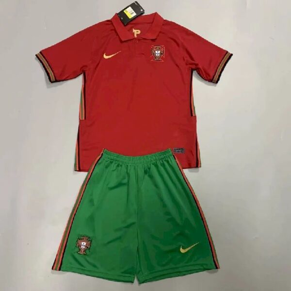 Portugal 2021 Home Kids Jersey And Shorts Kit 37758