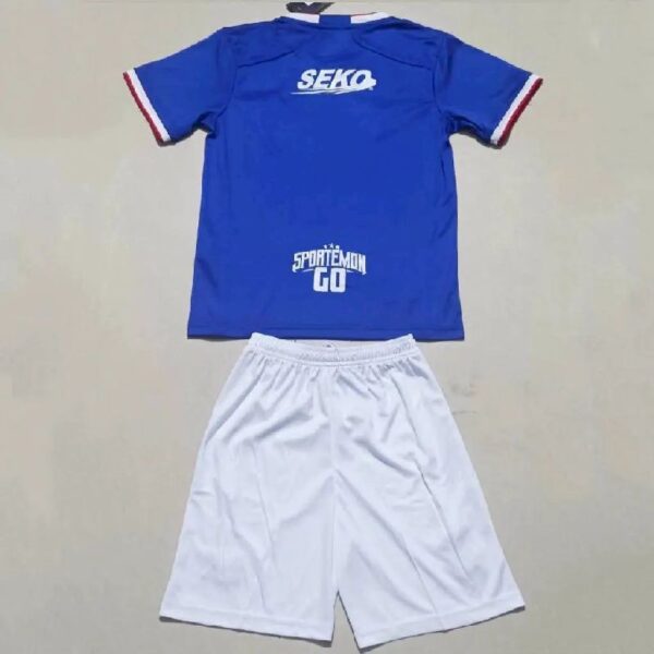 Rangers 202223 Home Kids Jersey And Shorts Kit