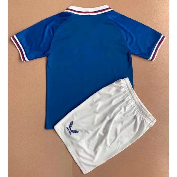 Rangers 202223 Legends Kids Jersey And Shorts Kit 1