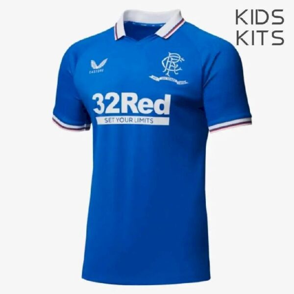 Rangers 202223 Legends Kids Jersey And Shorts Kit 39633 1