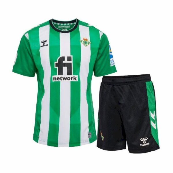 Real Betis 202223 Home Kids Jersey And Shorts Kit 47188