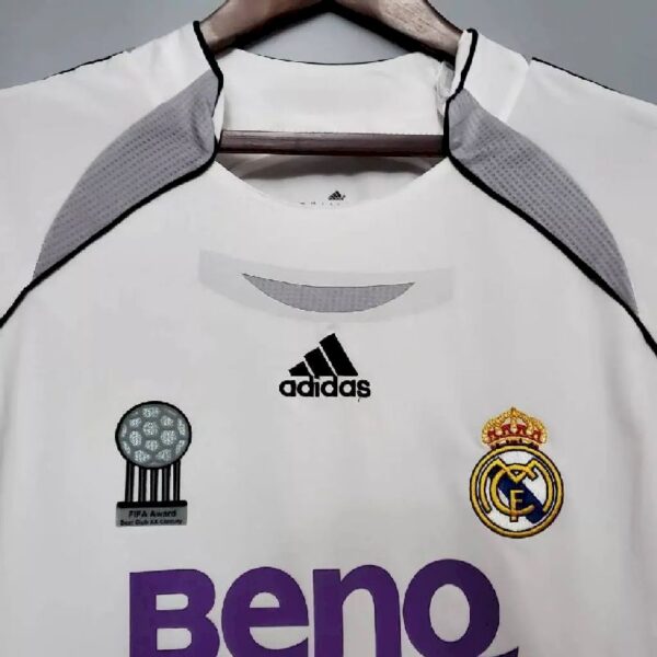 Real Madrid 200607 Home Ls Retro Jersey 41459