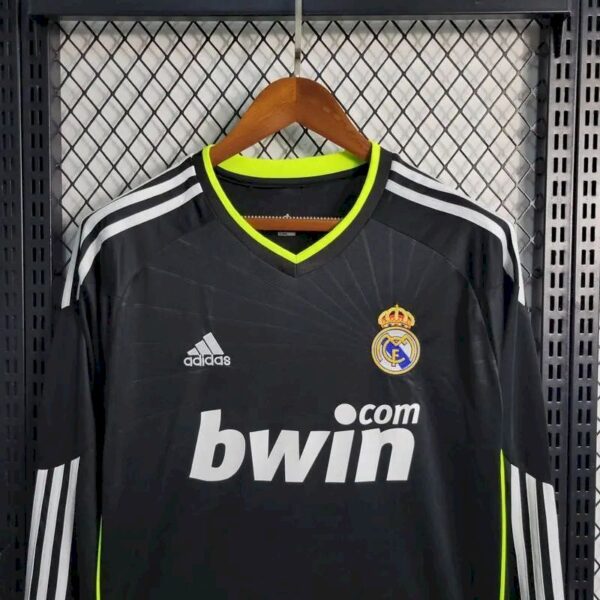 Real Madrid 201011 Away Long Sleeves Retro Jersey 58649