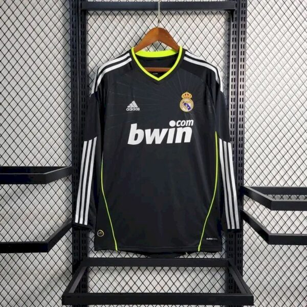 Real Madrid 201011 Away Long Sleeves Retro Jersey 58652