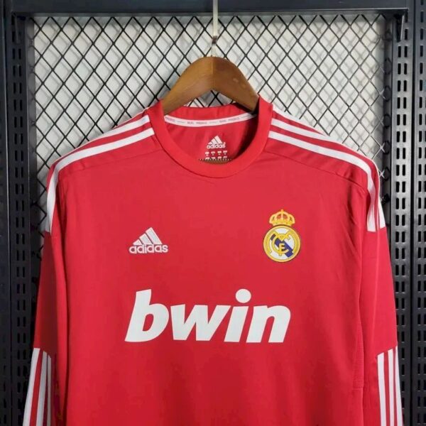 Real Madrid 201112 Ucl Away Long Sleeves Retro Jersey 58694