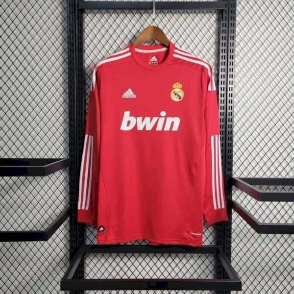 Real Madrid 201112 Ucl Away Long Sleeves Retro Jersey 58700