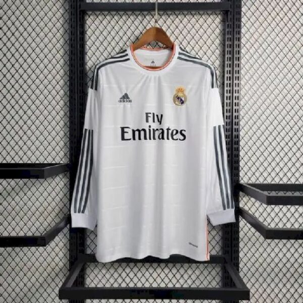 Real Madrid 201314 Home Long Sleeve Retro Jersey 55916