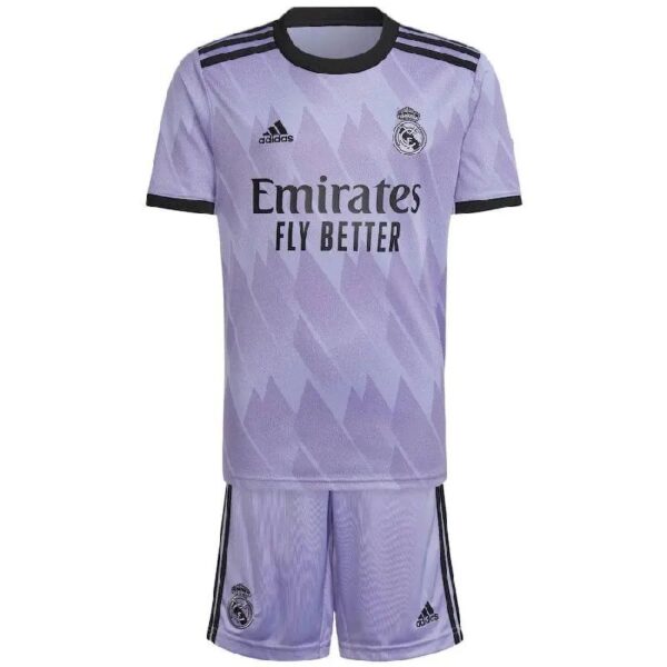 Real Madrid 202223 Away Kids Jersey And Shorts Kit 42177 1