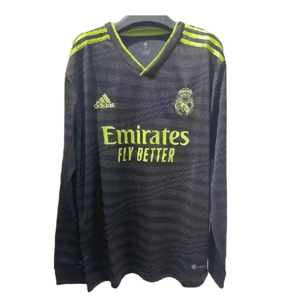 Real Madrid 202223 Long Sleeve Jersey Third Away Jersey 52273