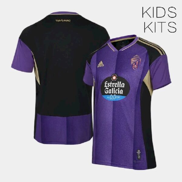 Real Valladolid 202223 Away Kids Jersey And Shorts Kit 47292 1