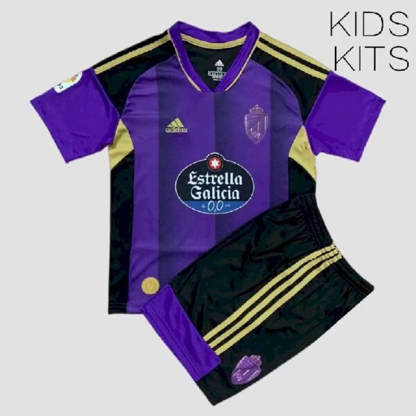 Real Valladolid 202223 Away Kids Jersey And Shorts Kit 47293 1