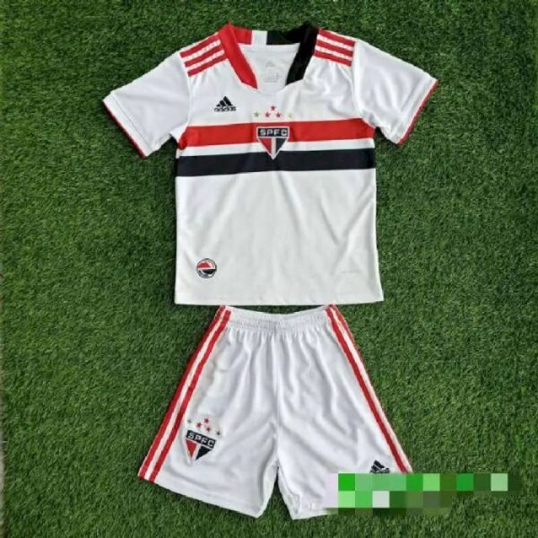 Sao Paulo 2021 Home Kids Jersey And Shorts Kit 43091