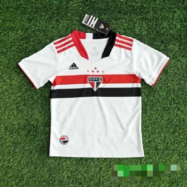 Sao Paulo 2021 Home Kids Jersey And Shorts Kit 43093