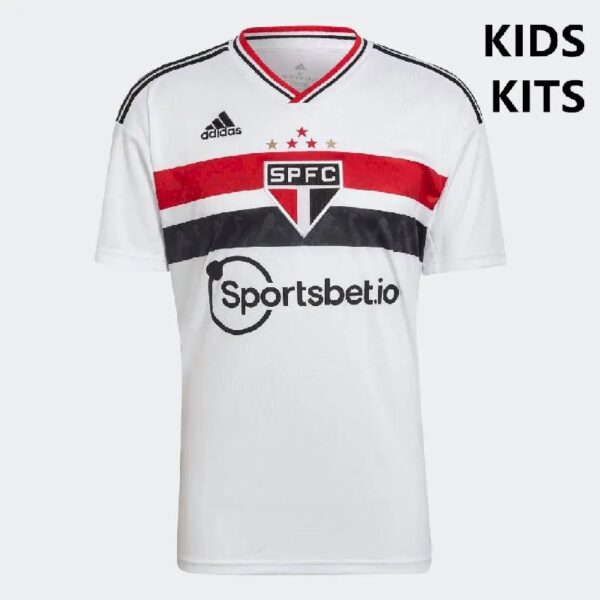 Sao Paulo 2022 Home Kids Jersey And Shorts Kit 40595