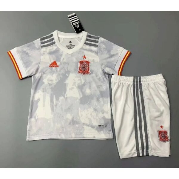 Spain 2021 Away Kids Jersey And Shorts Kit 37730