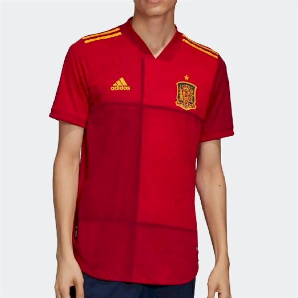 Spain 2021 Home Player Version Jersey 37720