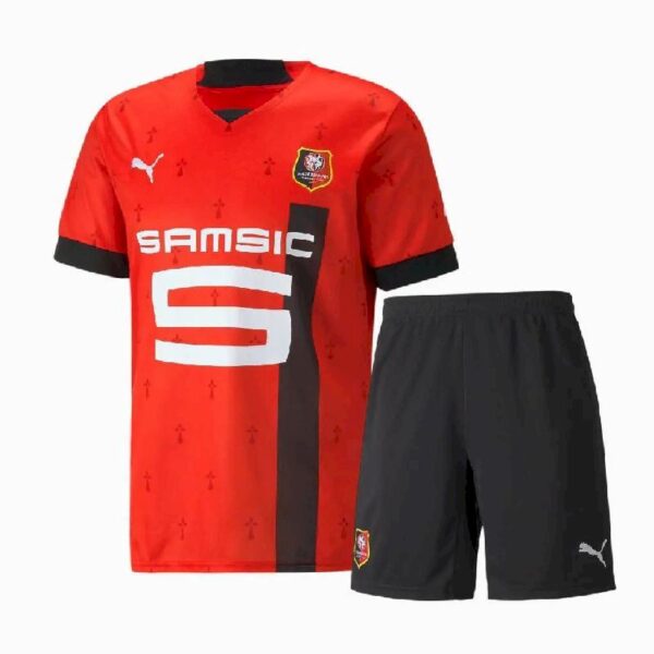 Stade Rennais 202223 Home Kids Jersey And Shorts Kit 42952