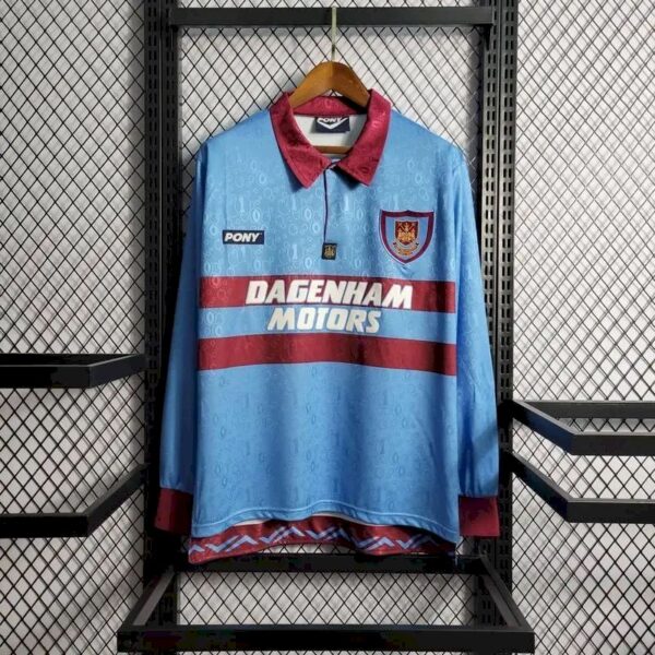 West Ham United 199597 Away Long Sleeves Retro Jersey 52891