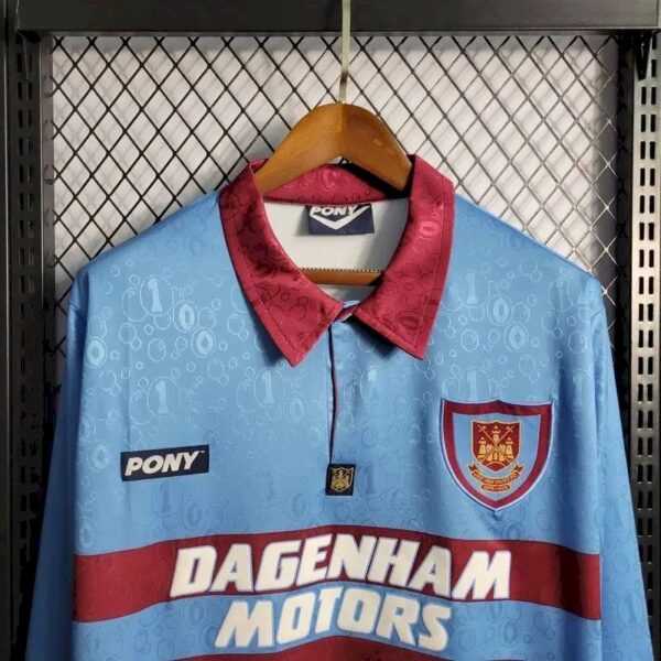 West Ham United 199597 Away Long Sleeves Retro Jersey 52892