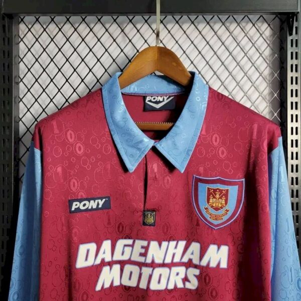 West Ham United 199597 Home Long Sleeves Retro Jersey 52872