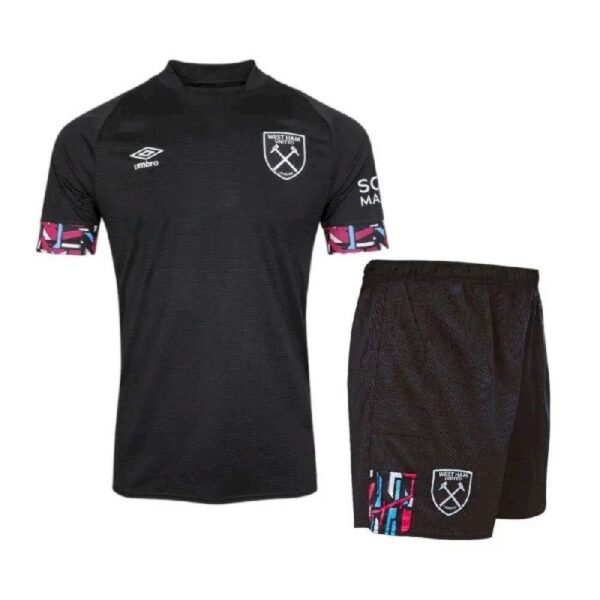 West Ham United 202223 Away Kids Jersey And Shorts Kit 46900