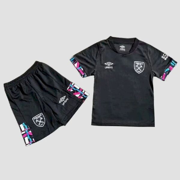 West Ham United 202223 Away Kids Jersey And Shorts Kit