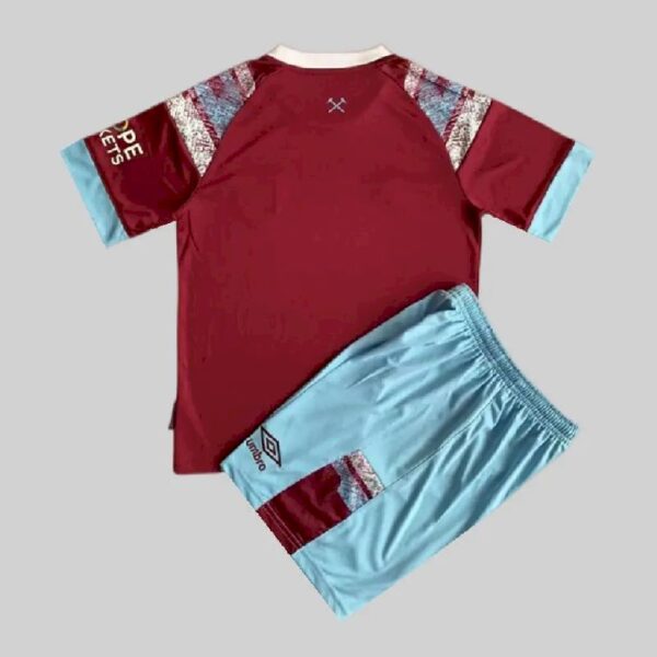 West Ham United 202223 Home Kids Jersey And Shorts Kit 1