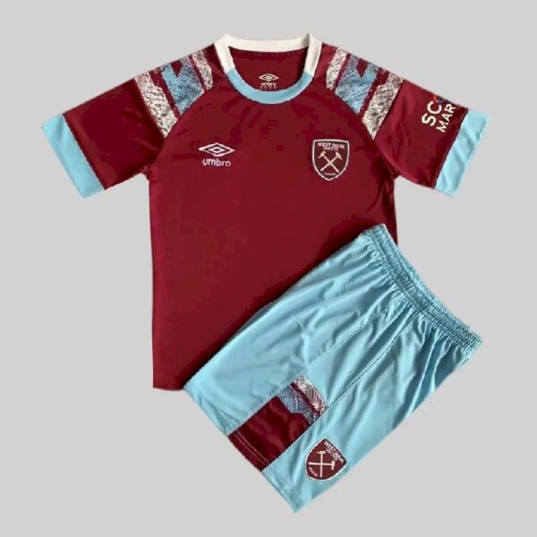 West Ham United 202223 Home Kids Jersey And Shorts Kit 42834 1