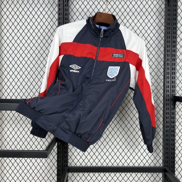 England 1998-99 Umbro Track Dark Blue Jacket-Xxl