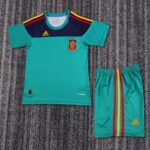 Spain 2010 Green Goalkeeper uniform Retro Jersey And Shorts-28(12-13Y)