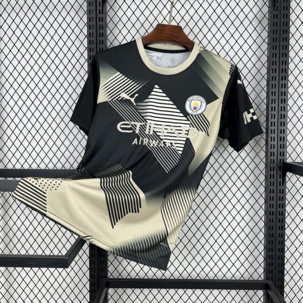 Manchester City 2025/26 Black And Yellow Concept Version Jersey-Xxl