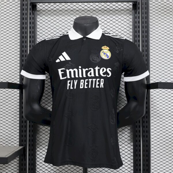 Real Madrid 2025/26 Black Special Edition Jersey Player Version-Xxl