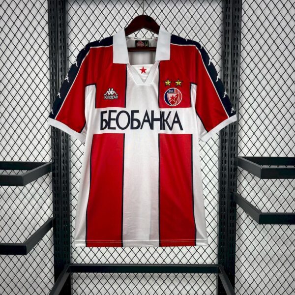 Red Star Belgrade 1995/97 Home Retro Jersry-Xxl