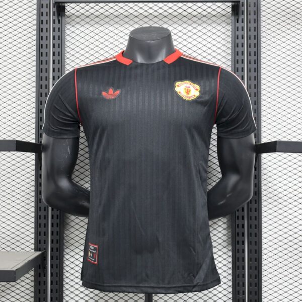 Manchester United 2025/26 Black Terrace Icons Jersey Player Version-Xxl