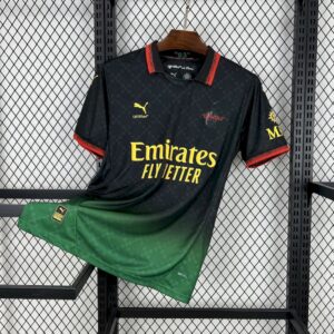 AC Milan 2025/26 Co-Branded Black Edition Jersey-4XL